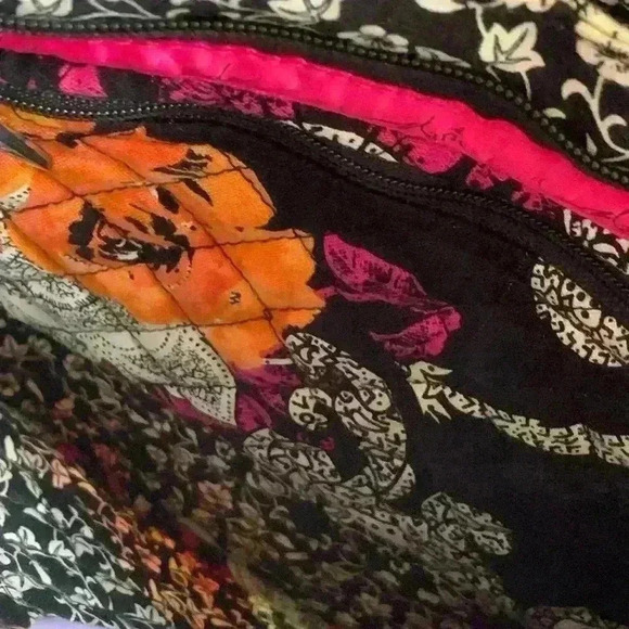 Marie Osmond Lifestyle Collection Womens Floral Quilted Fabric Bag Pre Owned - Picture 3 of 9